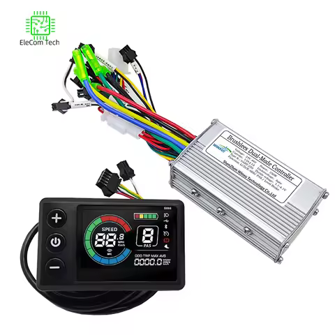 250W 350W 500W 36V 48V Brushless Motor Drive Controller S866 1S Color LCD Kit for E-bike Electric Mo