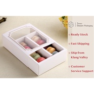 [10PCS] Macaron Box Drawer with Window Chocolate Cookies Packaging (Large) TORURU 马卡龙曲奇饼干甜点盒
