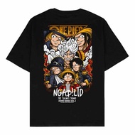 T-shirt Ngab The Siblings Squad / Kaos Anime Distro Ngab Ltd Luffy