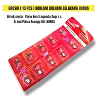 WHOLESALE (CONTENTS 10 PCS) REAR STOP BULB HONDA VARIO LEGENDBEAT SUPRA X GRAND PRIMA SCOOPY ALL HON