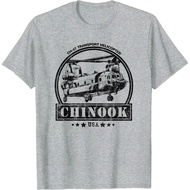CH-47 Chinook Helicopter T-Shirt Cotton 1 Round Neck Short Sleeve Casual For Men Streetwear Style