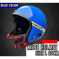Apollo ms88 100% ORIGINAL MS88 HELMET / TALI TULISAN MERAH / SAFETY HELMET TOPI MOTOR MS88 VISOR 2TO