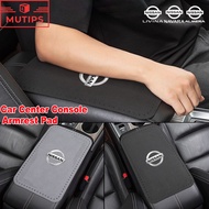 Nissan Car Armrest Pad Center Console Protector Cushion Car Seat Arm Box Cover Mat For Navara Almera