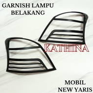 HITAM Toyota Yaris Tail Lamp Garnish Black