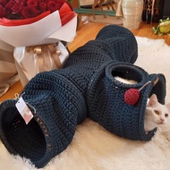 貓隧道寵物床鉤針鉤針貓屋