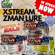 Xstream 5PCS Zman Clone TPR Soft Plastic Floating Lure Bait 8.5CM/4.8G Umpan Casting Haruan & Toman
