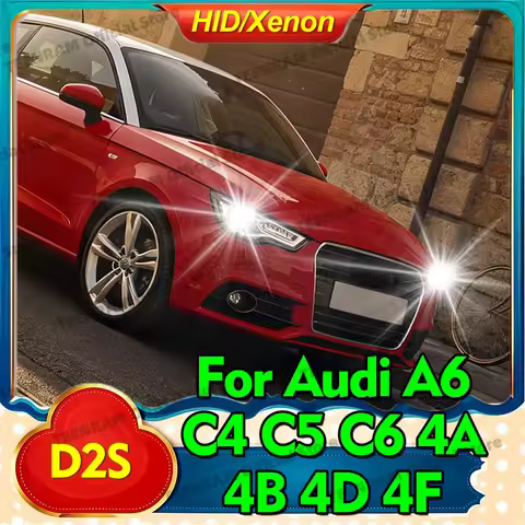 2x HID Xenon D2 D2S Headlights DC 12V For Audi A6 C4 C5 C6 4A2 4A5 4B2 4B4 4B5 4B6 4BH 4F2 4F5 Head 