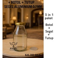 /6 ( SIX ) 300ML GLASS JUICE BOTTLE 300ML GLASS JUICE BOTTLE BOTTLE/ + CAP + SEAL