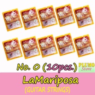 10PCS. GUITAR STRING (LaMariposa)(no.0,1,2,3,4,5,6) 10PCS. Acoustic Guitar String Electric Guitar St