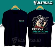 ELSTR26 DISTRO T-SHIRT FOR SHOOTING TROOPS IN | THICK 24s COMBED COTTON SHIRT | COOL WORDS T-SHIRTS 