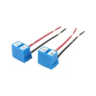 2x Penyambung H7 Soket Seramik Wanita Auto Soket Mentol Kereta Penyambung Lampu Wayar Tembaga Penyes