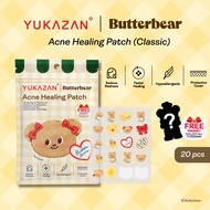 Yukazan x Butterbear Hydrocolloid Acne Healing Patch 20s แผ่นแปะสิวหมีเนย