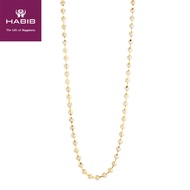 HABIB Oro Italia 916 Beads Planet White and Yellow Gold Necklace GC2181(5)