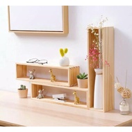 1 Set of 2 (M & L) Rectangular Shelf Multifunctional Bookshelf/ Wall Shelf/ Multipurpose Toy Shelf