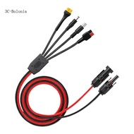 BO Heavy Duty Solar Charger Wire For DC7909 DC5521 XT60 Devices Foldable Wire