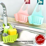 Kitchen Sink Organizer Sponge Drainer Hanging Basket Basin Sink Accessories Storage Handle Ready Stock