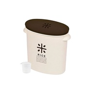 Pearl metal Japan-made rice fishing 5 kg brown measuring cup with rice bag intact stock RICE HB-2168