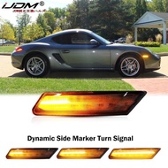 2x LED Dynamic Side Marker Turn Signal Light Sequential Blinker lamps For Porsche 911 Carrera Targa 