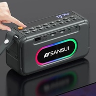 Sansui F30 Retro Radio Wireless Bluetooth Speaker Insert card Mini Plug in Walkman Music Player Port