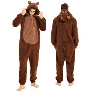 Onesie Adult Costume Animal Pajamas Halloween Cosplay Sleepwear for Women/Men