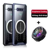 For Black Shark 4 Pro Graphene Vent Hole Case Black Shark 5 Pro Heat Dissipation Breathable + Radiat