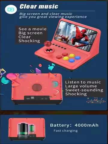 A12 64GB 9inch joystick arcade A7 architecture quad-core CPU simulator video game console new game c