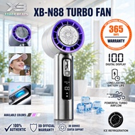 XB N88 5000mAh Turbo Fan Rechargeable Handheld Strong Wind LED Display Portable Quiet Cooling Travel