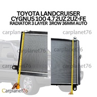 TOYOTA LANDCRUISER CYGNUS 100 4.7 2UZ 2UZ-FE RADIATOR 3 LAYER  3ROW 36MM AUTO