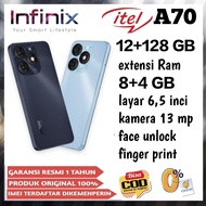 infinix itel vision A70 ram 12 +128  GB triple Real camera, layar 6,6 inci GARANSI RESMI (imei terda