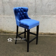 Solid teak bar chair, latest restaurant bar chair, luxury bar chair