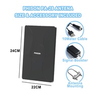 BLUEMART Phison 180 Miles PA-28 MYTV Antena Indoor & Outdoor HDTV Digital Indoor Antenna Decoder Ant