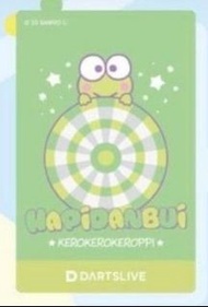 日本限量 絕版 Keroppi  DARTSLIVE card