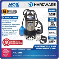 HCP AN25MF Sewage Submersible Pump 2" 1/2HP 200L/  Auto
