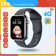 Kids 4G Smart Watch SOS LBS Location Tracker Sim Card Video Call Wifi Chat Camera Flashlight Waterpr