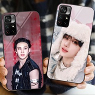 stray kids bang chan 04 Glass Phone Case For POCO F3 F4 F5 M3 M4 M5 M6 4G X3 X4 GT NFC X5 X6 PRO 5G