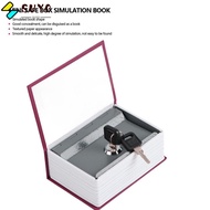 SUYO Mini Safe Box, With Lock Keys Key Lock Security Book Security Box, Simulation Book Portable Saf
