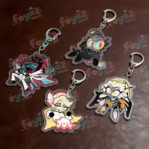 Cute Anime Characters Keychain Accessories Bag Charms Women Girls Keyrings Acrylic Charms: Abel, Lut