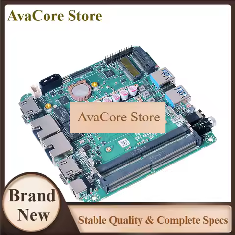 AvaCoreNewest Nuc Motherboard With CPU AMD 6600H/7535U/7735U7735HS/7840HS/8845HS/7940HS 2*HDMI 2*TYP
