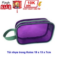 Clear plastic bag 19x13x7cm - Kotex gift