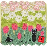 日本精品 宮崎駿 魔女宅急便 Kiki's Delivery Service Cat 黑貓 柔軟手巾 毛巾 Face & Hand Towel Handkerchief 9寸 包郵 - 玫瑰園