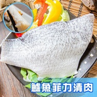 【鮮綠生活】 (免運組)台灣金目鱸魚片(200-300g)共6包