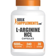 Bulkplements- ".com L-Arginine Hydrochloride Capsules, L-Arginine, L-Nitric Oxide, L-Arginine 5,000m