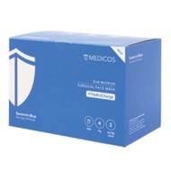 MEDICOS HYDROCHARGE  4 PLY SURGICAL MASK SANTORINI BLUE (READY STOCK)