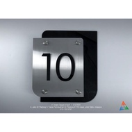 Numeric House Number Plate Stainless Steel 304  ( Fully Customized )