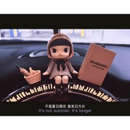 Fashion Chanel Style Pop Mart molly Changed Doll Mystery Box Car Ornaments Air Outlet Center Console