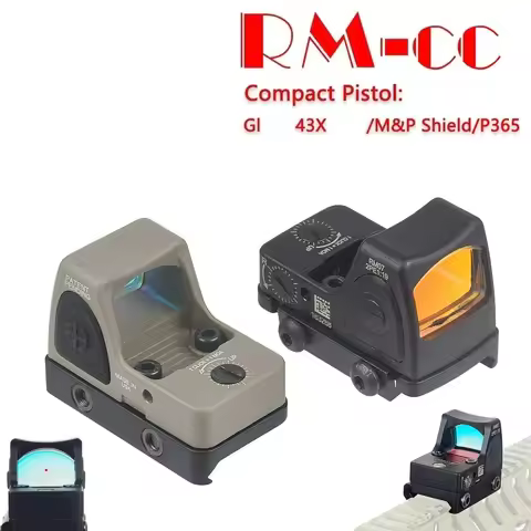 RM CC Red Dot Sight Reflex Scope For G43X / SG P365 / M&P Shield Compact and 20mm AR15 M4 Nylon RM-c