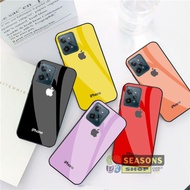 [Realme C31] Realme C31 Glass Softcase - Realme C31 Glitter Glass Softcase - Realme C31 Softcase - R