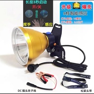 ไฟหน้าที่คาดบนศีรษะแบบ LED ไฟส่องสว่างแรงสุด P90 ไฟฉายแบบมีสายไฟฟ้าภายนอก 9 นิวเคลียร์ สำหรับการขุดเ