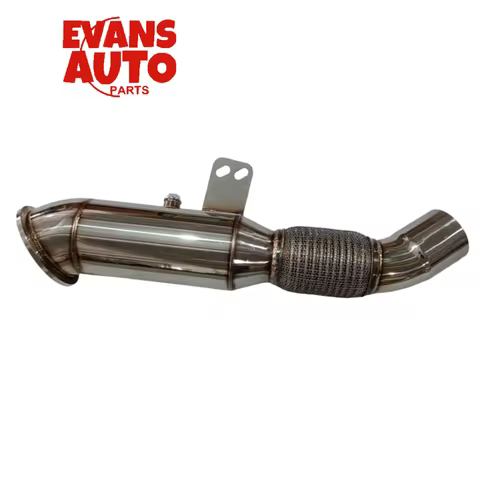 4.5" SS Turbo Catless Stainless Steel Downpipe For BMW B58 M240i 340i 440i 540i 740i F&G Series 2016