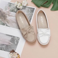 華夫格蝶結豆豆鞋 1DA58N
